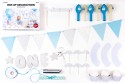 Kit décoration de fête - 1er anniversaire - argent