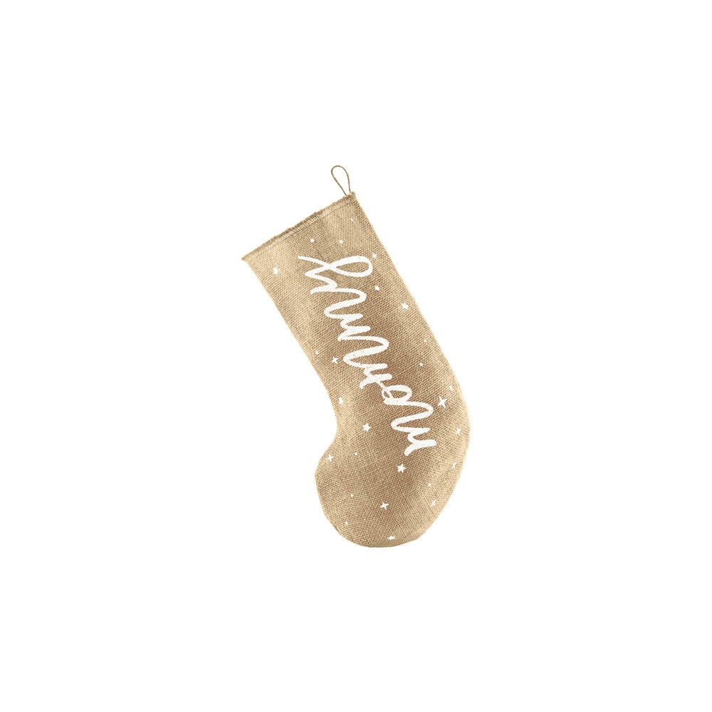 Chaussette de décoration ''Mommy'' blanc