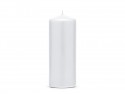 6 Pilier bougie - mat - blanc