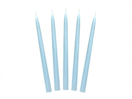 10 Bougie conique mate - bleu