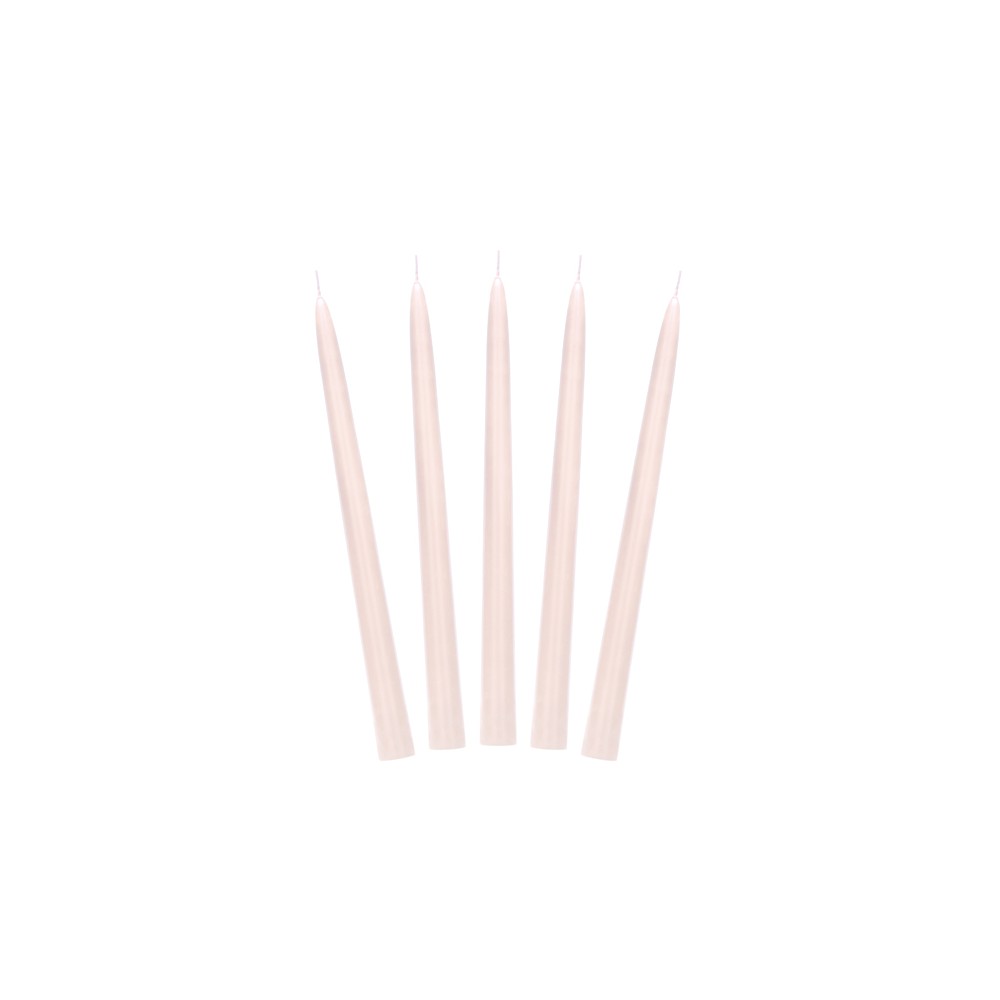 10 Bougie cierge mat - nude - 24cm