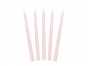 10 Bougie cierge mat - vieux rose - 24cm