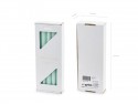 10 Bougie cierge mat - sauge - 24cm