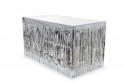Jupe de table à franges - argent
