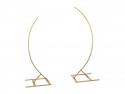 Support avec 2 Arcs Semi -Circulaires - 200cm et 180cm - Or