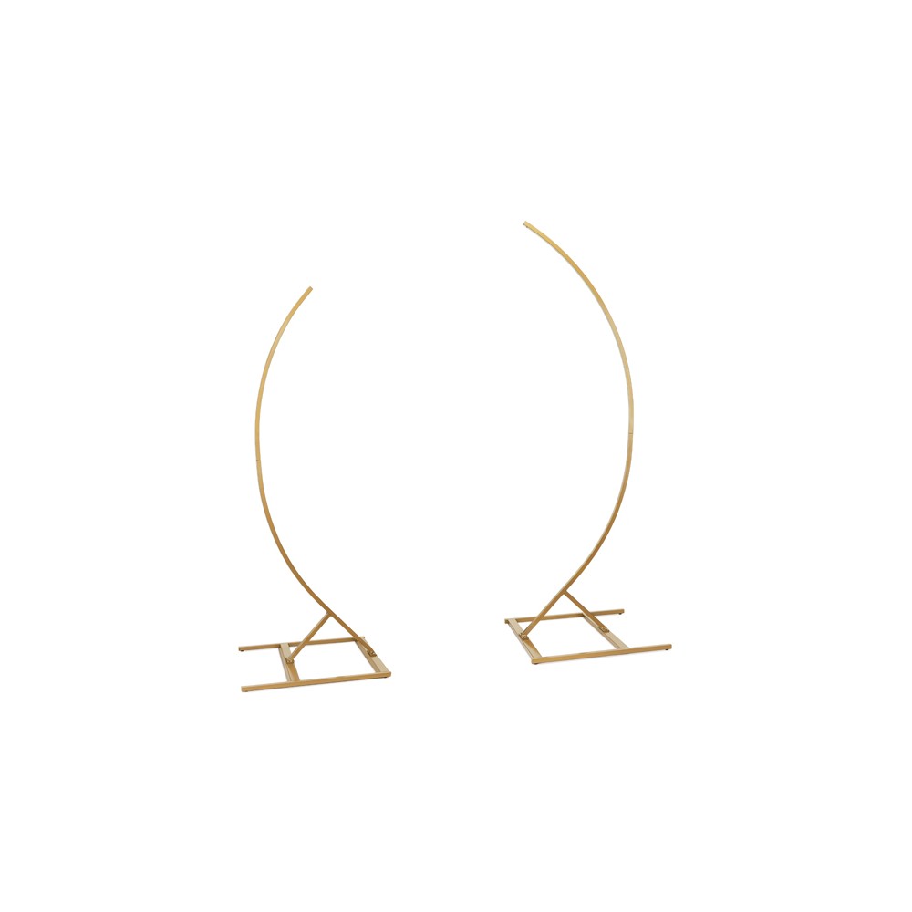 Support avec 2 Arcs Semi -Circulaires - 200cm et 180cm - Or
