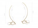 Support avec 2 Arcs Semi -Circulaires - 200cm et 180cm - Or