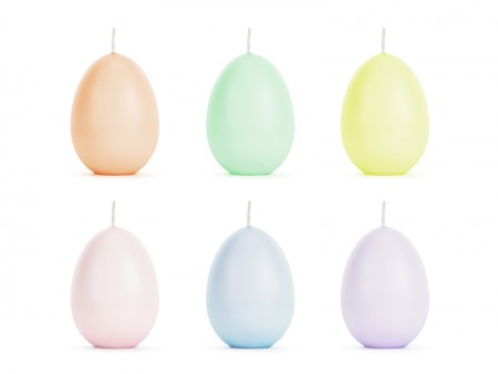 6 Bougies oeufs 6 pcs