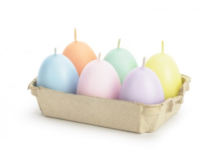 6 Bougies oeufs 6 pcs
