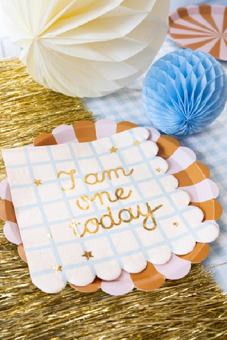 12 Serviettes de table "I...
