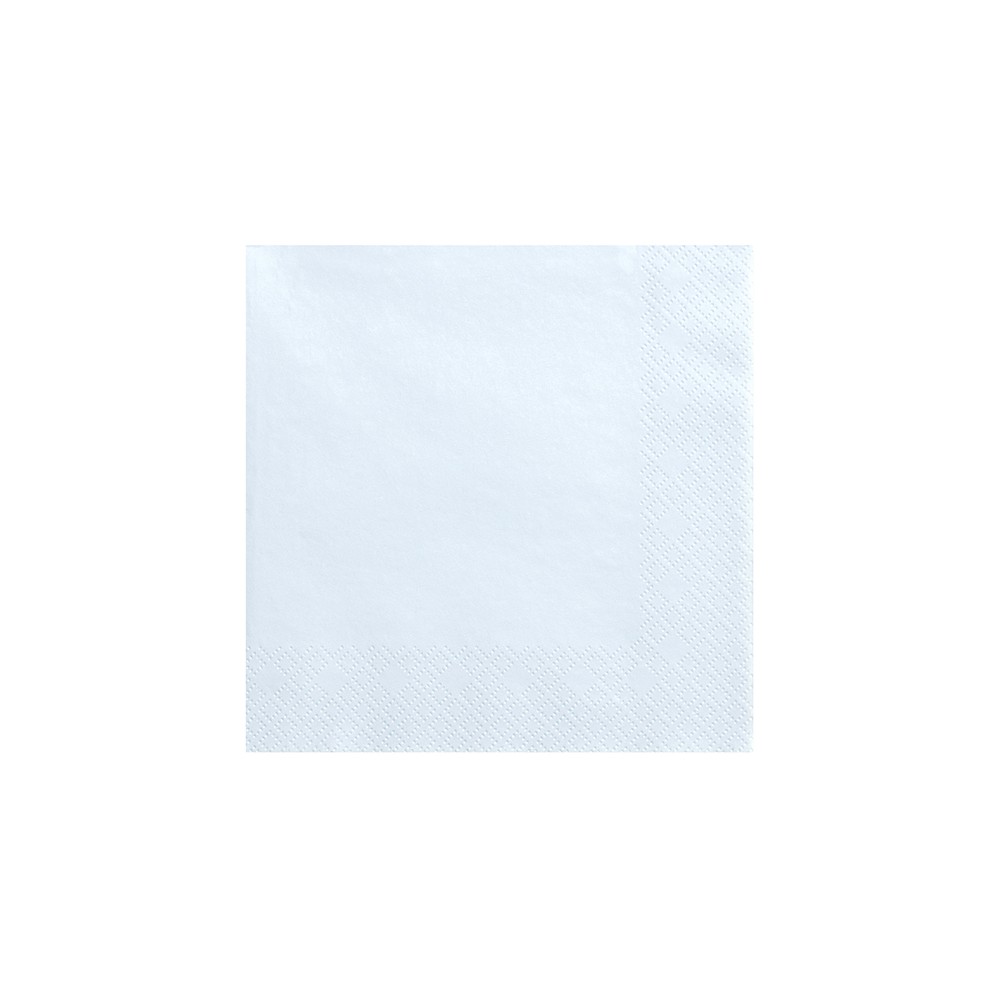 20 Serviettes - bleu