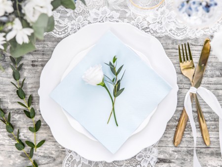 20 Serviettes - bleu