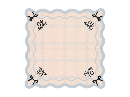 12 Serviettes Happy 40