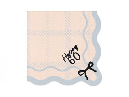 12 Serviettes Happy 60