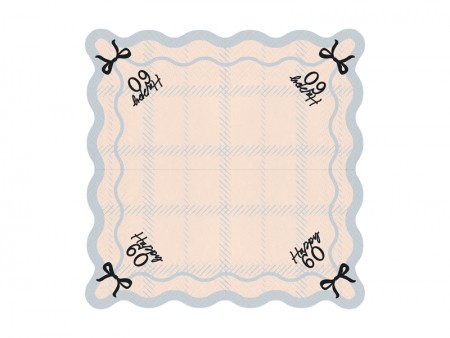 12 Serviettes Happy 60