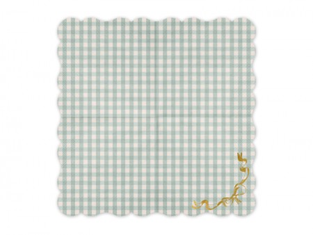 12 Serviettes à Carreaux...