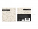 12 Serviettes Fleurs