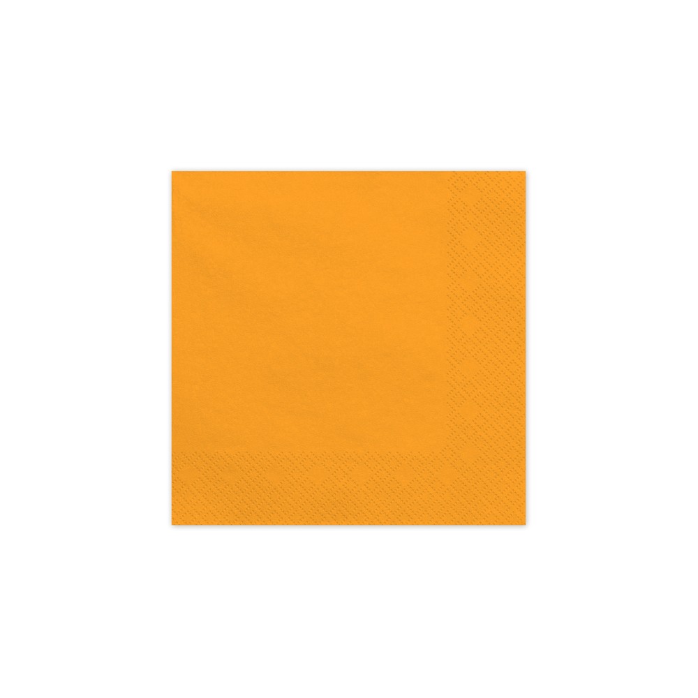 20 Serviettes en papier - orange clair