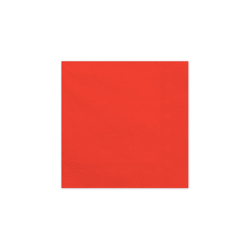 20 Serviettes en papier - rouge