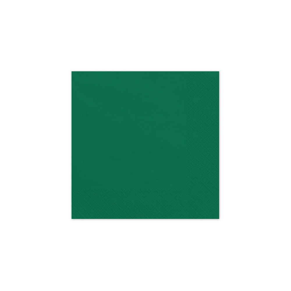 20 Serviettes en papier - vert foncé
