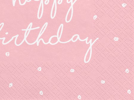 20 Serviettes Happy Birthday