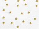 20 Serviettes de table Etoiles - or