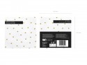 20 Serviettes de table Coeurs - blanc