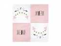 20 serviettes "chat"