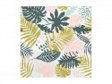 20 serviettes "feuilles tropicales"