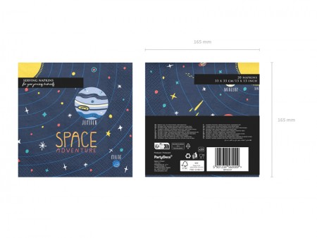 20 Serviettes Cosmos