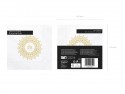 20 Serviettes de communion IHs - 33x33cm - or