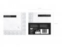 20 Serviettes de communion avec ornement - 33x33cm - argent