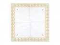 20 Serviettes de communion avec ornement - 33x33cm - or
