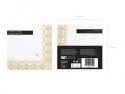20 Serviettes de communion avec ornement - 33x33cm - or