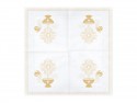20 Serviettes de baptême - 33x33cm - or