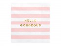 20 Serviettes de table Yummy - Hello Gorgeous - rose clair
