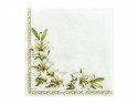 20 Serviettes communion calice - blanc