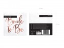 20 serviettes blanches et rose gold "Bride to be"