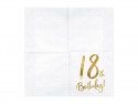 20 serviettes " 18 ans "