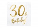 20 serviettes " 30 ans "