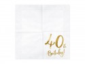 20 serviettes " 40 ans "