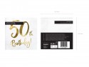 20 Serviettes de table 50e anniversaire - blanc
