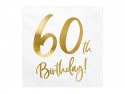 20 serviettes " 60 ans "