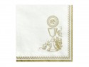 20 Serviette calice - blanc