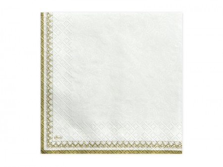 20 Serviette calice - blanc