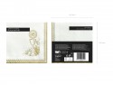 20 Serviette calice - blanc