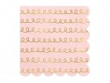20 Serviettes de table à motifs - rose poudré clair