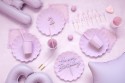 12 Serviettes ruban nœuds - violet