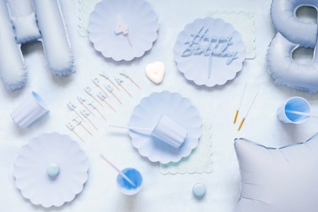 12 Serviettes ruban nœuds -...