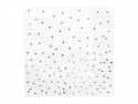 20 Serviettes de table à pois - blanc
